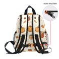 thumbnail image 5 of FORMRS School Backpack with Front Zippered Pocket 12" Student Travel Daypack, Fall Beige Pumpkin, 5 of 6