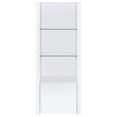 thumbnail image 4 of Jude 3-shelf Engineered Wood Media Tower High Gloss White, 4 of 9