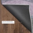 thumbnail image 5 of Addison Rugs Mayfield Premium Machine Washable Transitional Stripes Plum Round Rug, 8' x 8', 5 of 5