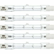Simba Lighting Halogen R7s 78mm 120V 100W T3 J Type Double Ended Bulbs, 5-Pack