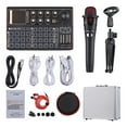Muslady K300 Live Sound Card External Voice Changer Audio Mixer Kit