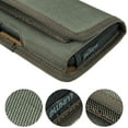 thumbnail image 6 of Luxmo 37 Large Size 6.3 Inch 6.75 X 3.75 X 0.75 Horizontal Universal Nylon Pouch With Dual Card Slots - Midgreen Green, 6 of 8