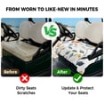thumbnail image 4 of Golf Cart Seat Covers for 2 Seater, Colorful Leaf Soft Microfiber Cart Seat Towel Blanket, Pastoral Botanical Summer Spring Absorbent Breathable Non Slip Bench Seats Protector for Golf Course 51"x31", 4 of 9