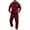 Red#9527, variant on BOOMNY Men'S Sweatsuits Solid Color Fleece Lined Hoodies Baggy Sweatpants 2Pcs Gym Sweat Suits Running Jogging Fall Winter Athletic Tracksuit Outfits