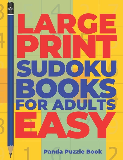 large print sudoku books for adults easy logic games