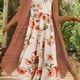 thumbnail image 1 of Plus Size Outfits Set, Women's Plus Floral Print Round Neck Tank Dress & Long Sleeve Coat Outfits Two Piece Set, 1 of 5