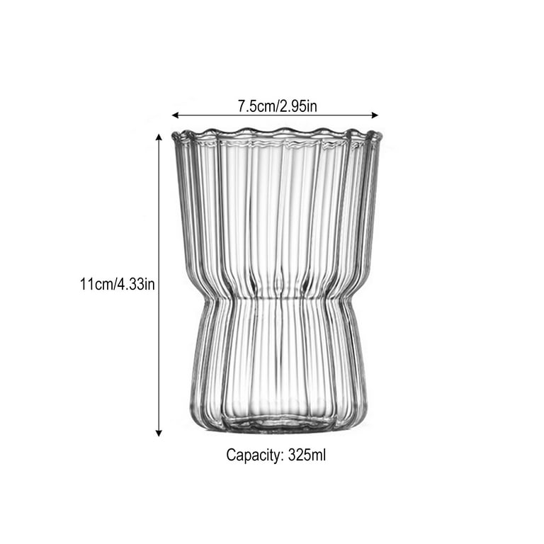 Aesthetic Glass Cup Transparent Glass Cups Goblet Glasses for