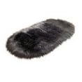 thumbnail image 2 of Matoen Fluffy Bedroom Rug 20"x31.5", Shaggy Area Rug for Bedroom Bedside, Soft Oval Throw Rugs Carpet for Living Room Kids Girls Home Decor, 2 of 5