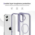 thumbnail image 3 of Allytechgroup iPhone 16 Plus Case Magnetic, [Military Grade Protection] Compatible with Magsafe Rugged Hybrid TPU PC Back Cover Bumper Phone Case Cover for Apple iPhone 16 Plus, Purple, 3 of 7