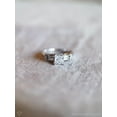 thumbnail image 2 of Silver & Stone Jewels Princess Cut Cubic Zirconia Wedding Women Engagement Ring 14K White Gold Finish, 2 of 6
