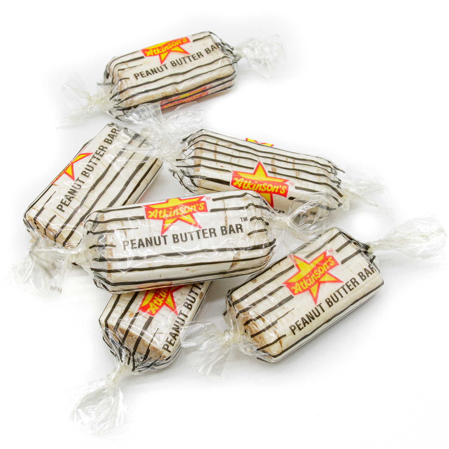 PEANUT BUTTER BARS 2 lb – Bulk Retro Candy in Resealable Bag, Fresh & Crispy & Crunchy, Individually Wrapped, Gluten Free