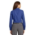 thumbnail image 3 of Red House Adult Female Women Plain Long Sleeves Shirt Royal Blue X-Small, 3 of 3
