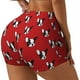 thumbnail image 1 of Fotbe Bulldog Red Shorts Sin Costuras – Shorts Deportivos de Cintura Alta para Mujer, Elásticos para Gimnasio, Yoga, Running o Ciclismo-XX-Large, 1 of 8