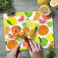 thumbnail image 2 of CounterArt Fruity Summer 3mm Tempered Glass Cutting Board 10" by 8", 2 of 7