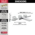 thumbnail image 3 of Delta T3599LF-SS-PR-WL Pivotal 1.2 GPM Wall Mounted Widespread Bathroom Faucet - Lumicoat, 3 of 7