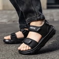 thumbnail image 2 of Gyujnb Boys Open Toe Sport Sandals Adjustable Strap Breathable Casual Outdoor Beach Shoes Flat Heel (Boys),8-9 Years, 2 of 8