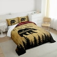 thumbnail image 3 of Homewish Wild Animal Bear Bedding Comforter Set,Country Farmhouse Cabin Twin Comforter Sets,Black Brown Bedding Set For Men Women,Ultra Soft Home Decor,2 Pieces, 3 of 8
