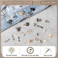 thumbnail image 4 of Uxcell 4set Hooks and Eyes Closure Set 12mm Metal Hook and Eye Sewing Clasp Snaps Fasteners for Clothing Bra Trousers Pants DIY Craft, Gunmetal, 4 of 7