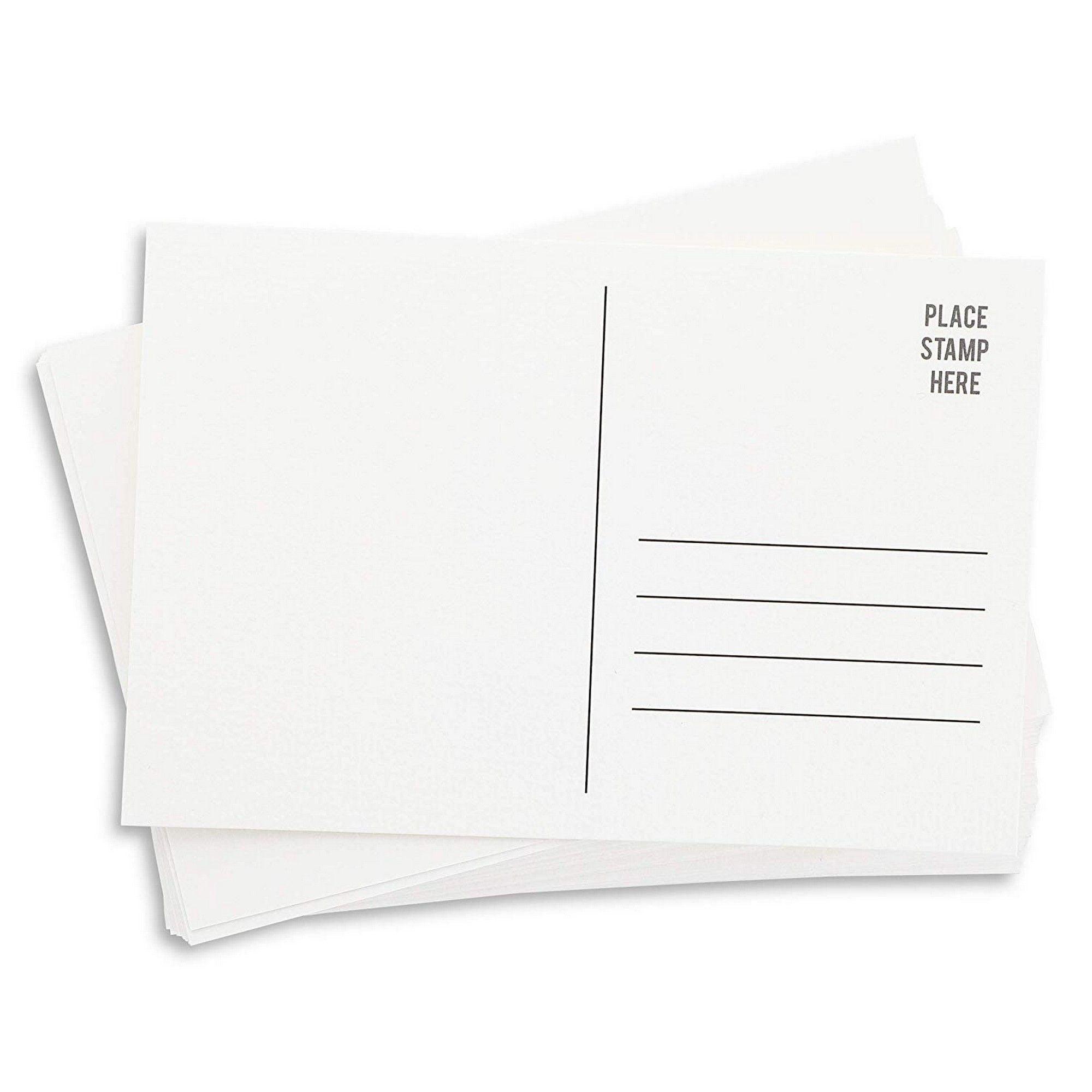 50Pack Blank Mailable Diy Watercolor Painting Paper Postcards, 4 X 6