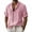 Pink, variant on Guluxicc Men's Cotton Shirts Collared Short Sleeve Beach Vacation Tops for Everyday Wear Spring Summer Casual Outfits
