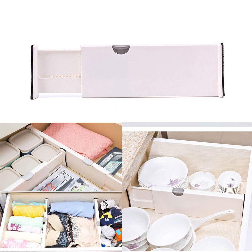 Lovehome Drawer Dividers White Spring Loaded Expandable
