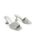 thumbnail image 4 of Dream Pairs Women's Square Open Toe Flared Heel Sandals, 4 of 7