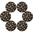 thumbnail image 3 of Coolnut Sunflower Round Placemats Waterproof Non-Slip Washable Place Mats Polyester Table Mats Set of 1 Heat Resistant for Home Kitchen Holiday Party Home Decor Gifts, 3 of 7