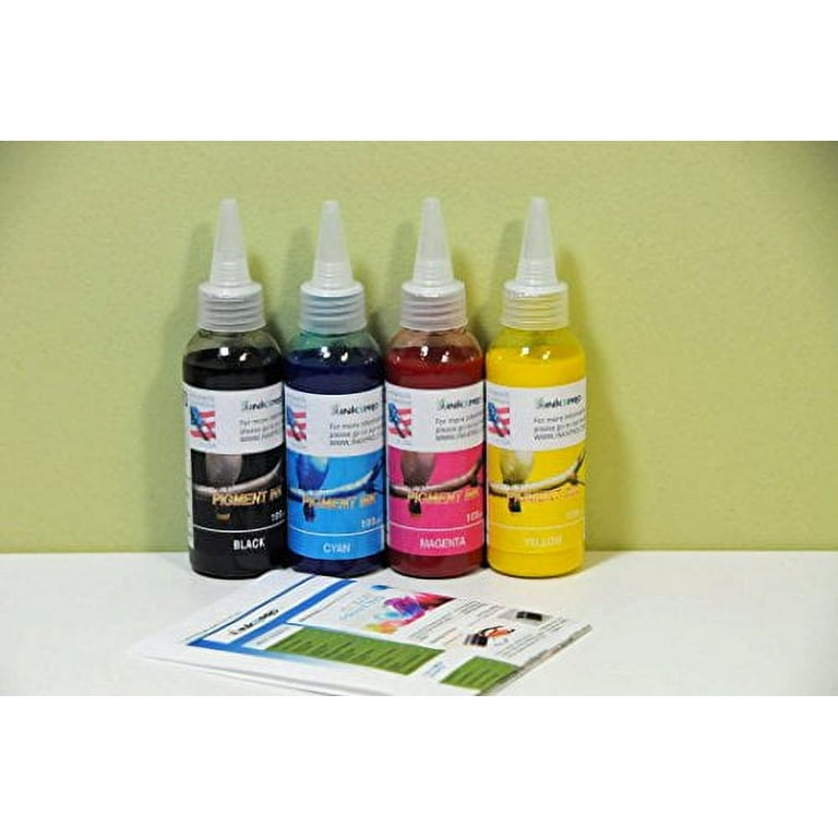 INKXPRO 4 X 100ml Professional True Color Sublimation Ink Refills for  EcoTank printer, C88+ Workforce 3640 7520 7610 7620 7710 7720 7210 7310  7840