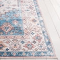 thumbnail image 3 of SAFAVIEH Arizona Tegan Oriental Polyester Machine Washable Runner Rug, Beige/Light Blue, 2'6" x 8', 3 of 10