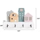 thumbnail image 5 of Wall-mounted Key Holder Wall Key Hanger Wooden Wall Organizer With 4 Hook Gift, 5 of 5