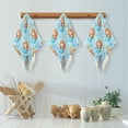 thumbnail image 5 of 6 Pieces of Kitchen Towels Ultra Soft Absorbent Quick Drying Dish Cloths 11×11inch Little Mermaids and Seashells, 5 of 9