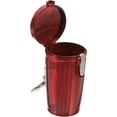 thumbnail image 4 of MOVTOTOP Portable Ashtray with Lid for Outdoor Use Red Plastic Small Lightweight 3.15 x 1.57 Inches, 4 of 8