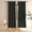 Black, variant on White Curtains 100 inches Long Room Darkening Window Curtain Panels Living Room Divider Patio Doorway Sliding Glass Door Grommet Top Thermal Insulated Drapes Kitchen Bedroom Basement