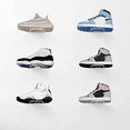 thumbnail image 6 of Plastic Floating Shoe Display Rack, Sports Shoe Wall-Mounted Storage Rack, Display Shoe Rack, 6 of 6