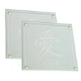 thumbnail image 2 of Glass Coaster Table Cup Mat, Regalos De Bodas De Agradecimiento, Cuadrado De 2, 2 of 7