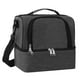 thumbnail image 3 of Mochila de Almuerzo Aislada de Doble Capa para Adultos, Bolsa de Enfriador Suave Impermeable con Gran Capacidad, Conservación Térmica, Fácil de Limpiar, Negro/Gris/Azul, 25x17x23cm, 3 of 8