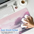 thumbnail image 4 of Rectangle Ink Painting Cherry Blossom Scenery Mouse Mat, Japanese Cherry Blossom Large Non-Slip Rubber Gaming Mouse Pad with Stitched Edges, Office Mouse Pad for Women Men Kids, 31.5x11.8in, 4 of 7