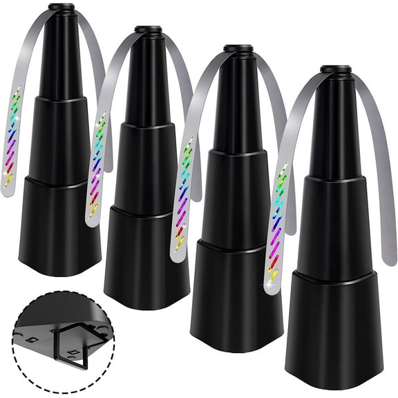 Coolmade 4 Pack Fly Fan for Table,Food Fan for Indoor Outside,Portable Outdoor Picnic Fan,Batteries Powered Table Fly Fan for Restaurant, Party, Home,Outdoor Dinner(Black)