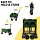 thumbnail image 3 of Carrito plegable VOYSIGN, 300 libras, plegable, utilitario, verde, 3 of 4