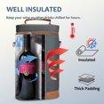 thumbnail image 2 of Tirrinia Insulated 2 Bottle Wine Carrier Tote Cooler Bag for Travel Picnic Padded Champagne Glass Carrying Case, 2 of 7