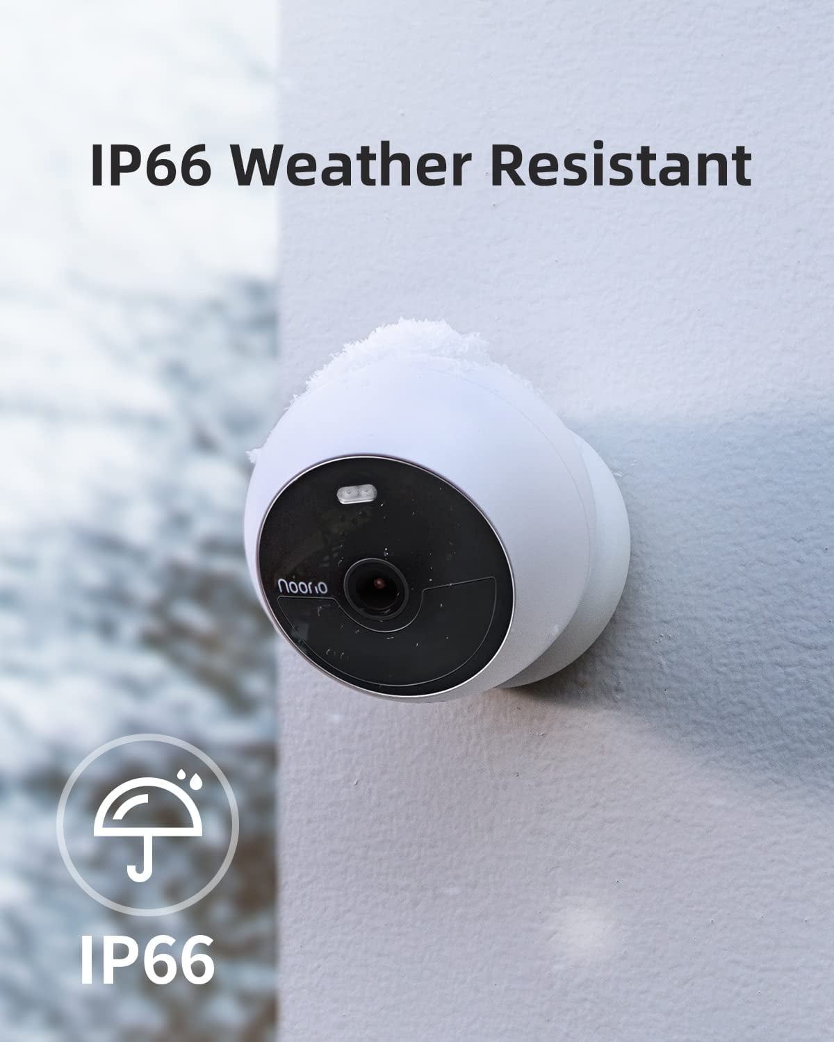 Noorio B210 Smart Security Camera Kit - 2K Resolution, Quick & Easy Install, Motion-Activated, Two-Way Audio, Night Vision, Controlled via Noorio App