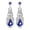 Blue, variant on QIQUWOHUL Fashionable Exaggerated Design Sparkling Rhinestone Earrings
