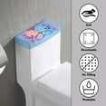 thumbnail image 3 of ZIATUBLE Axolotl Toilet Tank Cover Lid Soft Toilet Tank Protector Cover Washable Toilet Lid Cover Tank Covers 2 Piece with Stretch Edges Toilet Lid Cover Dust Cover Toilet Top Covers, 3 of 5