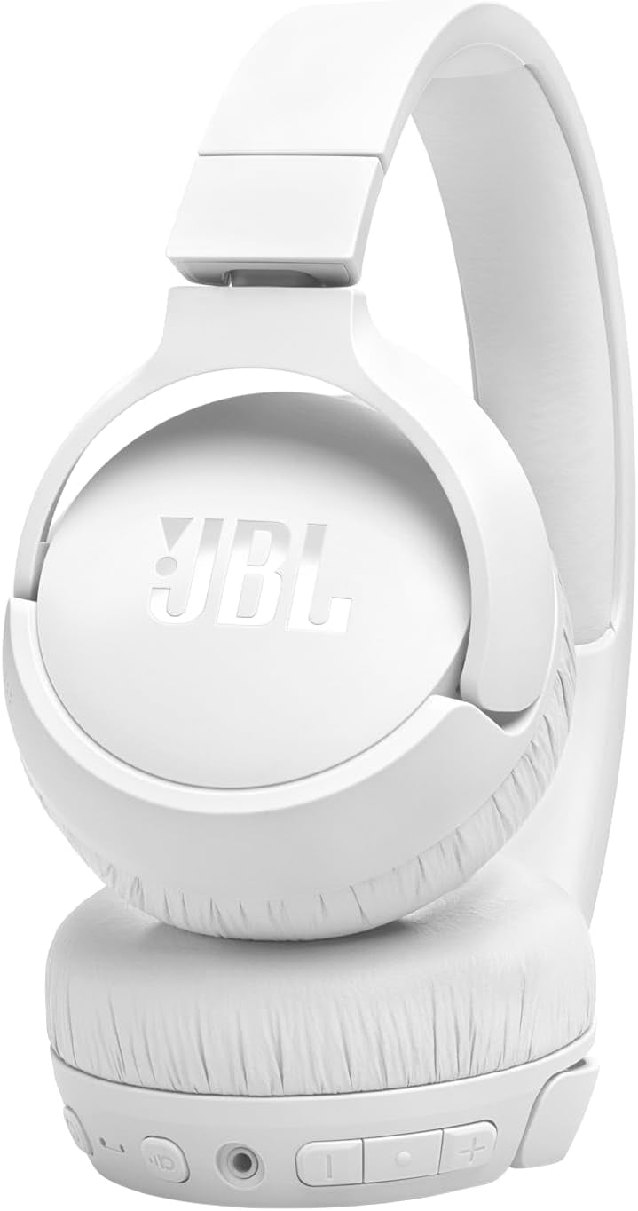 Open Box JBL Tune 670NC - Adaptive Noise Cancelling wireless on-ear headphones with up to 70H of long battery life and customizable sound experience - White