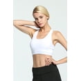 thumbnail image 2 of RUNNING GIRL Women's Racerback Sports Bra, Medium Support Padded Yoga Bra with Removable Cups, Breathable Workout Tank Top for Gym Running Training, 2 of 4