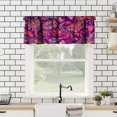 thumbnail image 2 of Vintage Bohemian Window Valances Paisley Pattern with Indian Decorative Backdrop Boho Colorful Flowers Curtains Valance for Bathroom Kitchen Bedroom Living Room Decor with Rod Pocket 54" x 18", 2 of 5