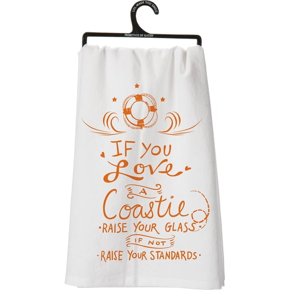Primitives by Kathy A Coastie Tea Towel, 28-Inch by 28-Inch