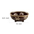 thumbnail image 5 of Benzara BM240874 Bol Décoratif avec Forme Ronde & 2 Sphères&44; Brun, 5 of 5