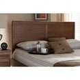 Baxton Studio Akemi Twin Size Headboard - Ash Walnut Finish Modern Slat Design