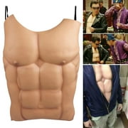 VISLAND Fake Skin Chest Muscle Cosplay Props EVA Men Muscle Halloween Party Deco